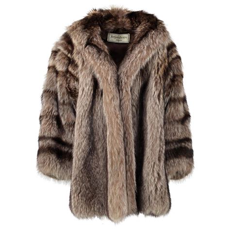 Fur Yves Saint Laurent Coats for Women 